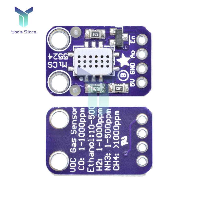 MICS-5524 Air Quality Gas Sensor Module Carbon Monoxide Hydrogen Methane MICS5524 Detection Module