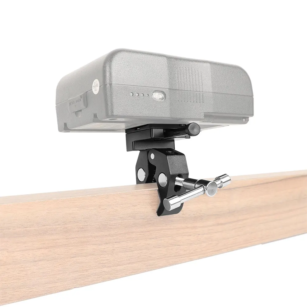HDRIG Siêu Kẹp Càng Cua Kìm Kẹp Với Đa Năng V-Khóa Núi Phát Hành Nhanh Adapter Dành Cho Máy Ảnh DSLR Pin