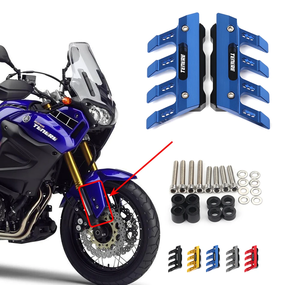 For Yamaha XT1200Z/E super Tenere Motorcycle Mudguard Front Fork Protector Guard Block Front Fender Anti-fall Slider Accessories