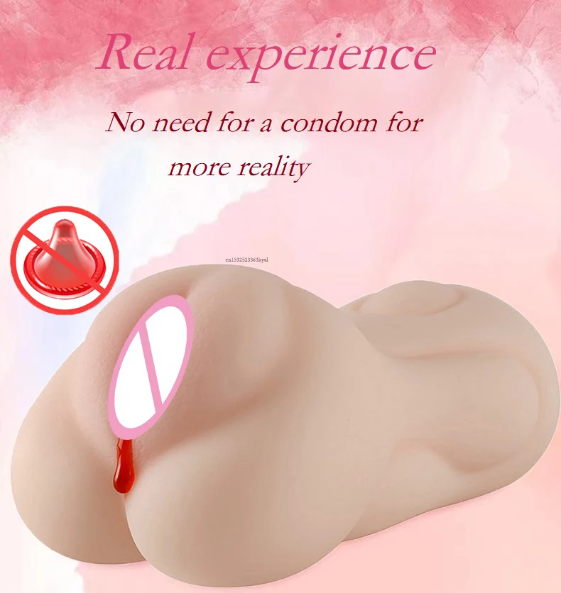 Realistic Vagina Male Masturbators Cup Soft Real Pocket Pussy Anal Penis Sucking Cup Artificial Vaginal Adult Sex Toys For Men