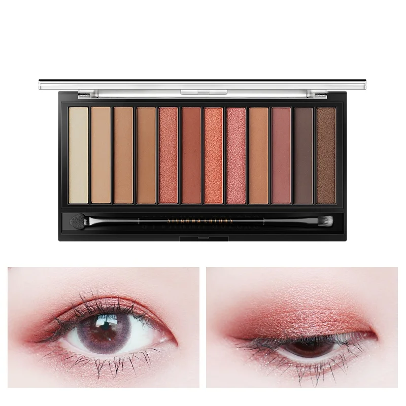 

TT Eye Shadow Plate Ins Super Popular Earth Color Matte Beginner Eye Shadow Eyeliner Shimmering Powder Shimmer Waterproof