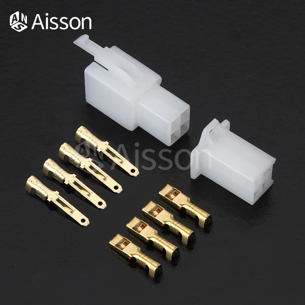 10 Sets 2.8mm connector1/2/3/4/6 Pin Electrical Wire Connector Male Female Cable Terminal Plug Kits Cars Motorcycles