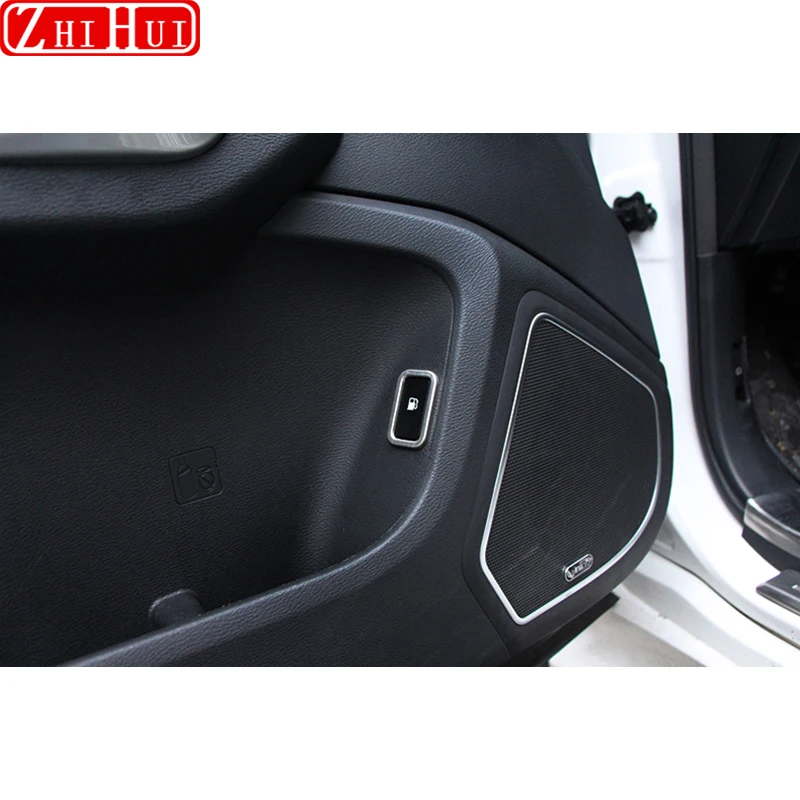 For GWM Haval Hover H9 2015-2022 Car Styling Fuel Tank Switch Frame Protection Decorations Stainless Steel Stickers Accessories