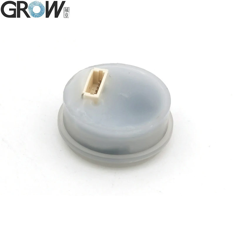 GROW R502-F RGB LED Waterproof Small DC3.3V Diameter 21.5mm SH1.0-6pin Capacitive Round LED Fingerprint Module Sensor Scanner