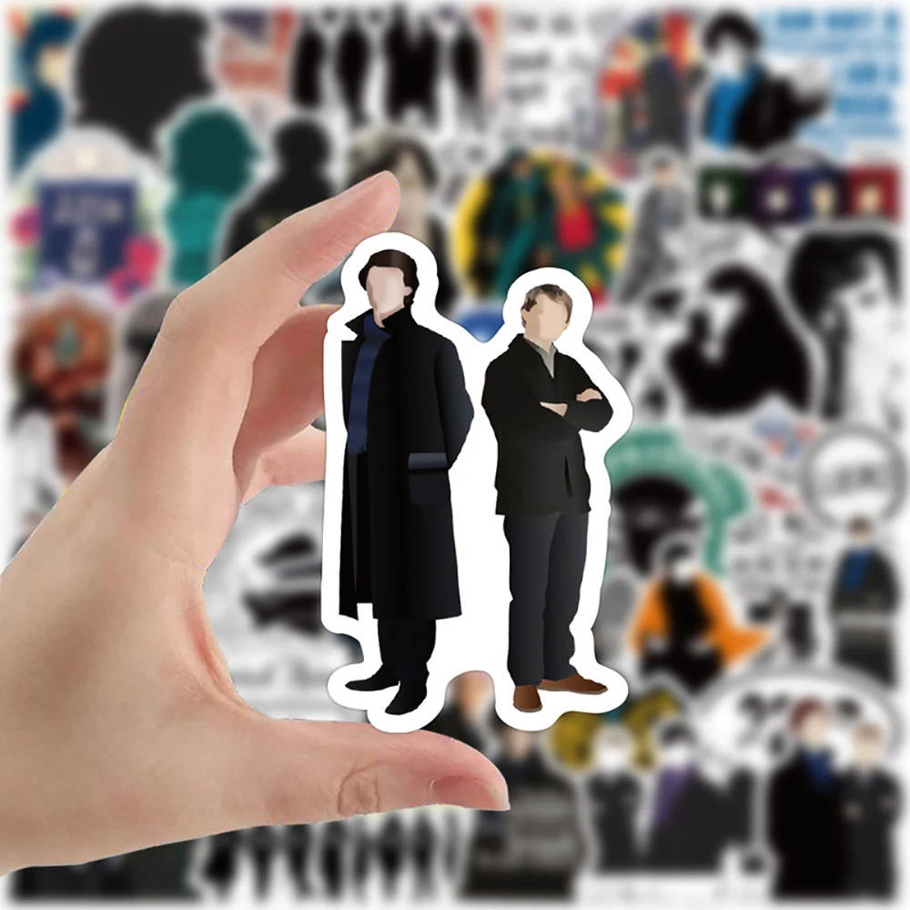 50PCS TV Show Sherlock Graffiti Stickers DIY Skateboard Fridge Guitar Travel Snowboard Motorcycle Classic Cool Sticker Decals