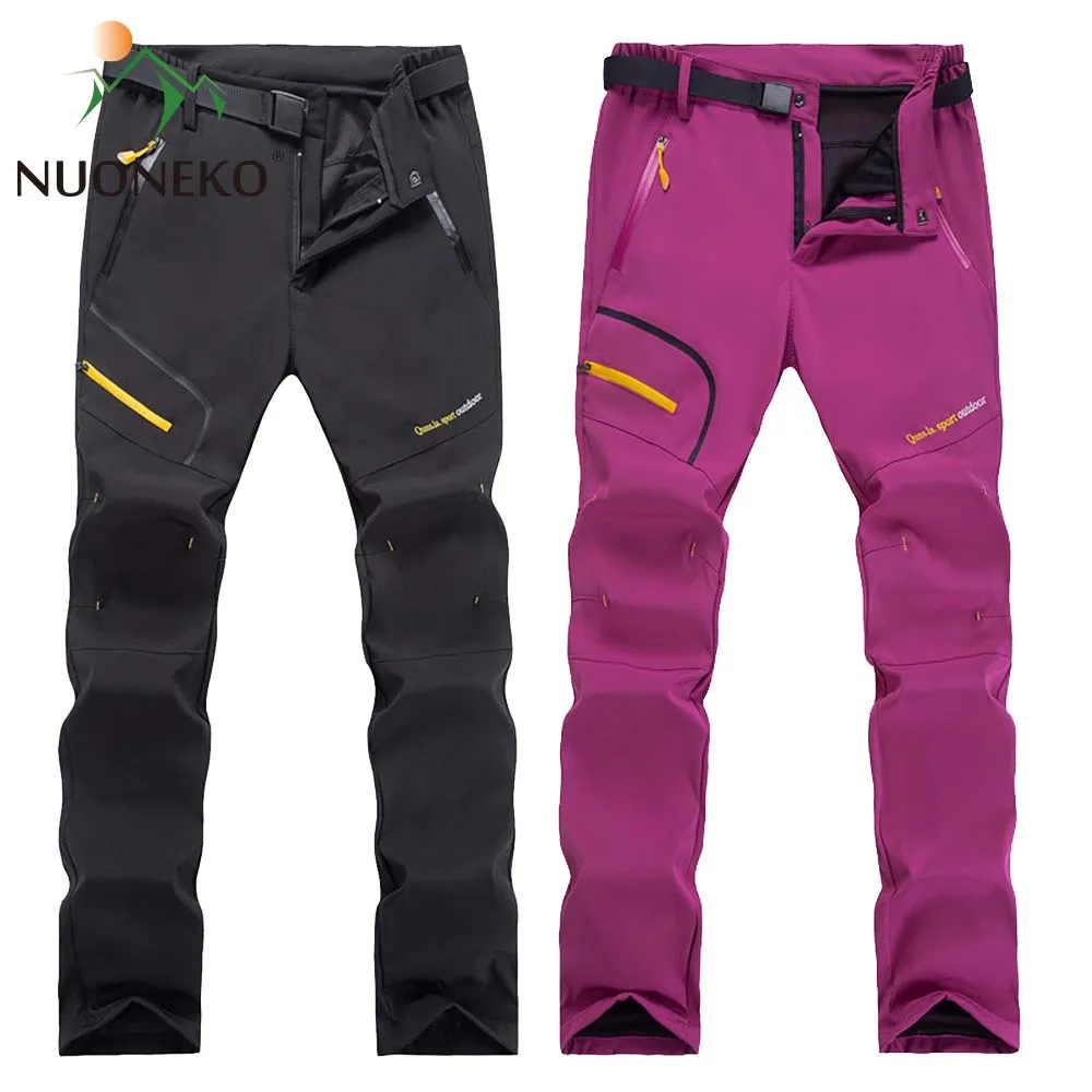 NUONEKO Women's Outdoor Hiking Pants Summer Autumn Sports Breathable Waterproof Mountain Climbing Camping Trekking Trousers PN57