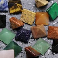 Pyramid Gemstone Natural Healing Stone Crystal Quartz Chakra Point Home Office Decor Crafts Polished Mini Ornament Stone Gift