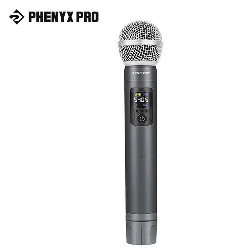 PWH-52|Phenyx Pro Wireless UHF Handheld Microphone Transmitter Compatible With Receiver PTU-52