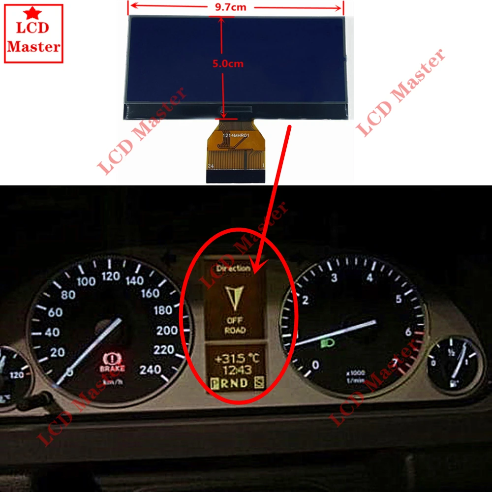 Display LCD per MERCEDES A B CLASS W169 W245: Soluzione Affidabile per Riparare il Cruscotto con Pixel Danneggiati