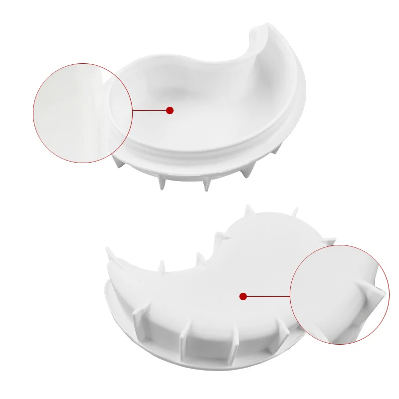 1 sztuk chiński Yin Yang formy ciasto formy 3D silikonowe Tai Chi Moldes De Silicona do ciast czekoladowe Brownie deser z musu — zdjęcie 7