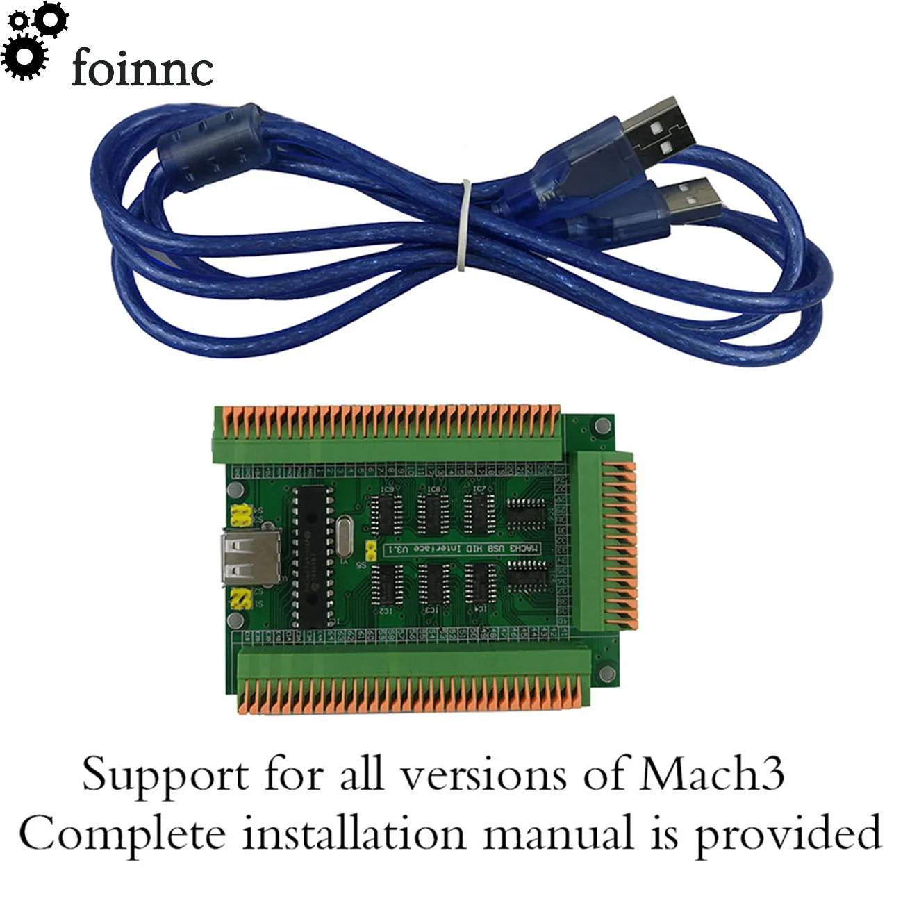 MACH3 USB Hid Manual Control Extended Current Board Voltage 0-5v to 64 digital for CNC Milling machine