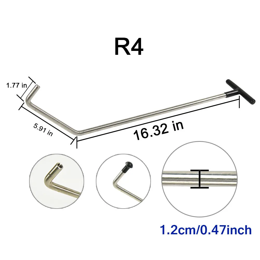 Paintless Dent Repair Rod Dent Removal Tools Paintless Dent Repai Tool Auto Car Ding Dent Repair Kit Rod Hook Wedge