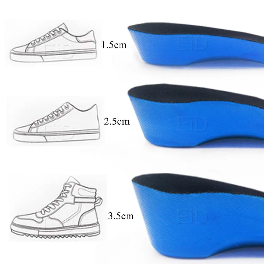 EiD Invisible Height Increase Insole for men women 1cm-4cm grow taller half increase height Shoe Pad heel lift taller Foot Pad