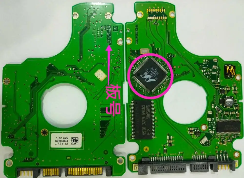 BF41-00157B شحن مجاني 100% الأصلي HDD PCB مجلس القرص الصلب لوحة الدوائر BF41-00157B REV07 500G 1 تيرا بايت