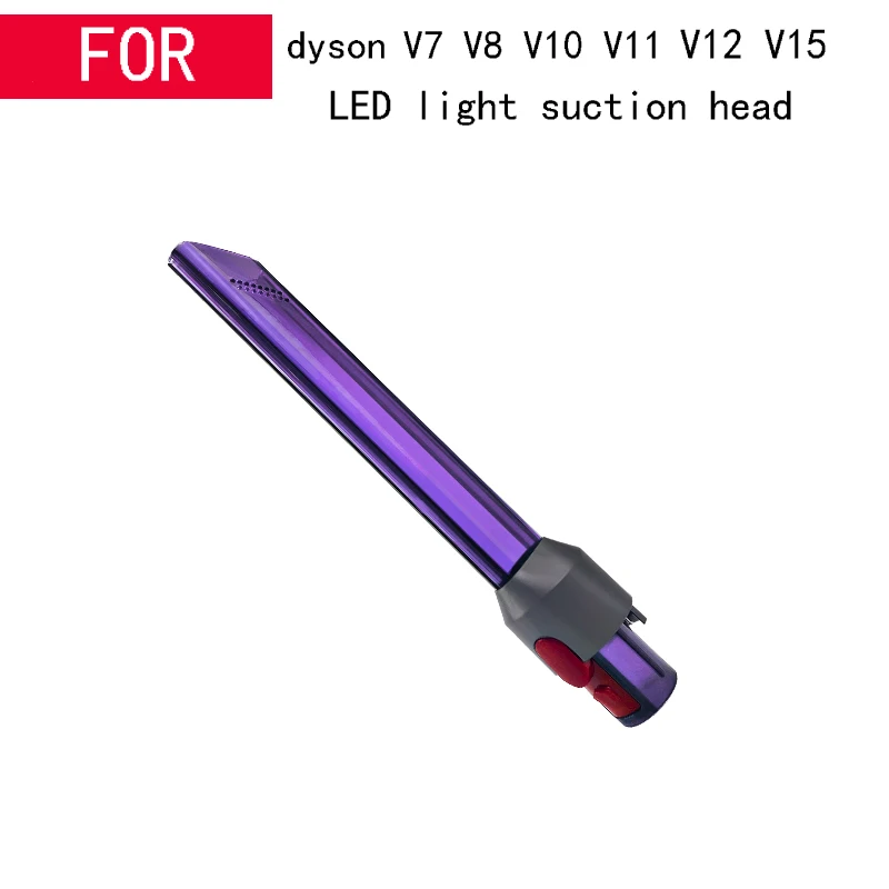 For Dyson V7 V8 V10 V11 V12 V15 SV12 SV14 SV17 Vacuum Cleaner Accessories LED Light Brush Head Spare Parts