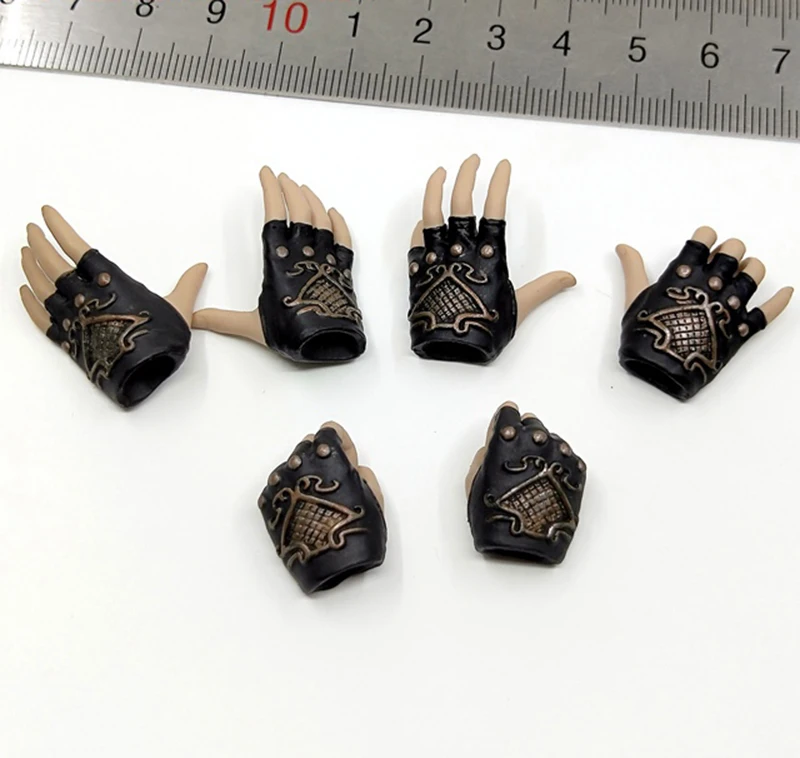 TBLeague 1/6th PL2020-165 A  Sparta Female Dark Black Commander Hand Model 6PCS/Set PVC Material Model Suit Usual 12inch Action