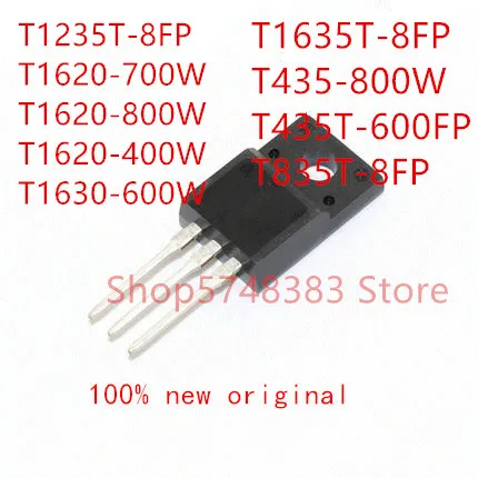 10PCS T1235T-8FP T1620-700W T1620-800W T1620-400W T1630-600W T1635T-8FP T435-800W T435T-600FP T835T-8FP TO-220F