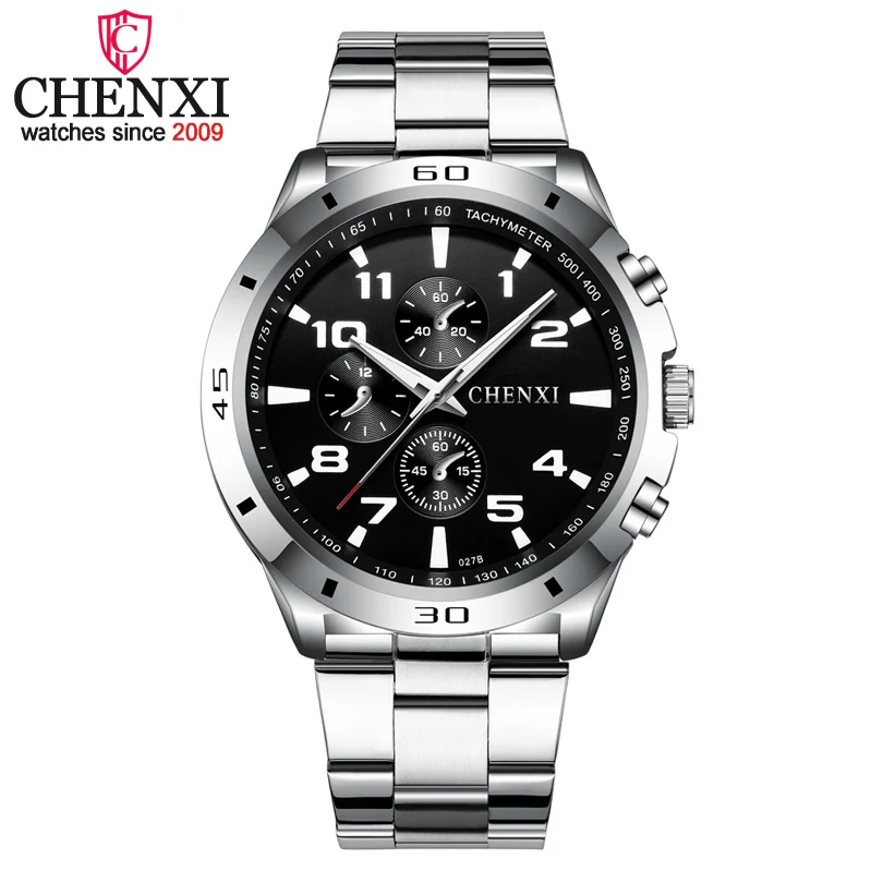 CHENXI Brand Top Original Men Watches Fashion Casual Business Male Wristwatch Stainless Steel Quartz Man Watch Relogio Masculino