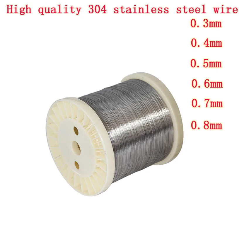 304 Anti Rust Flexible Soft Stainless Steel Wire Rope Cable Fishing Line DIY Jewelry Thread 1kg/roll