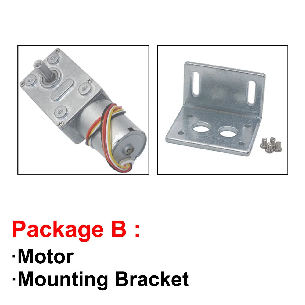 JGY-2838 DC Worm Gear Brushless Reduction Motor BLDC12V-24V 6rpm-160rpm Large Torque Metal Gearbox Motors Electric Engine