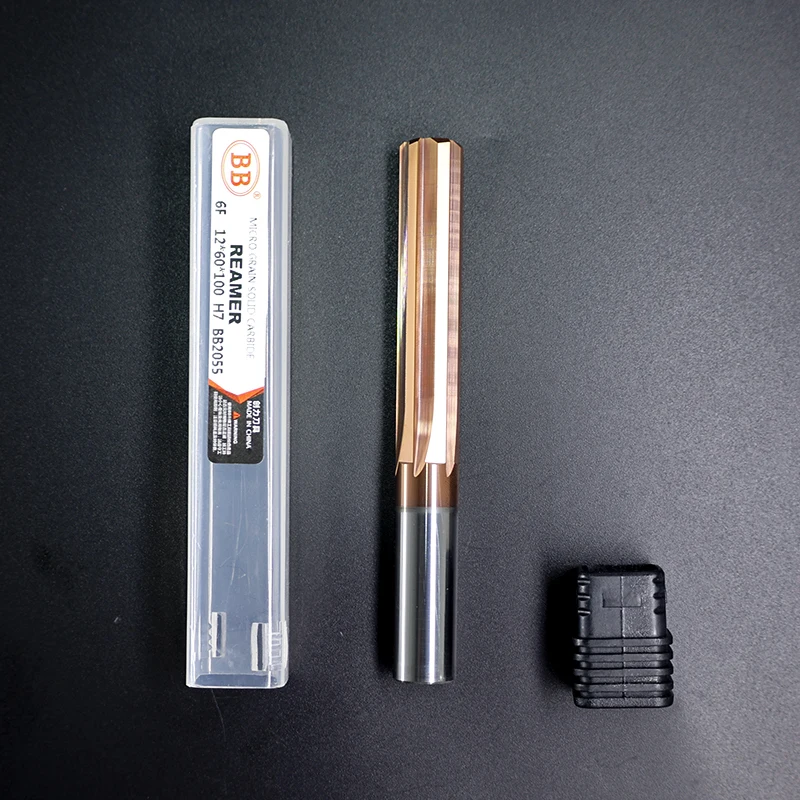 Imagem -04 - Bb-cortador de Metal de Aço Endurecido Alargador de Carboneto Revestido Espiral Flauta Reta Ferramenta de Buraco h7 Chucking Cnc Mm20 mm