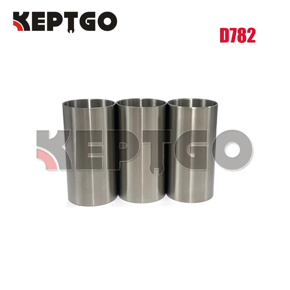 New D782 Engine Cylinder Liner  Semi-finished For Kubota ( 3 Pcs)