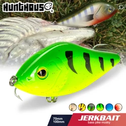 Hunthouse-señuelo de pesca LW130pencil VIB jerkbait crankbait, 7cm/17g, 10cm/47g, stickbait, color arcoíris para pesca de lubina