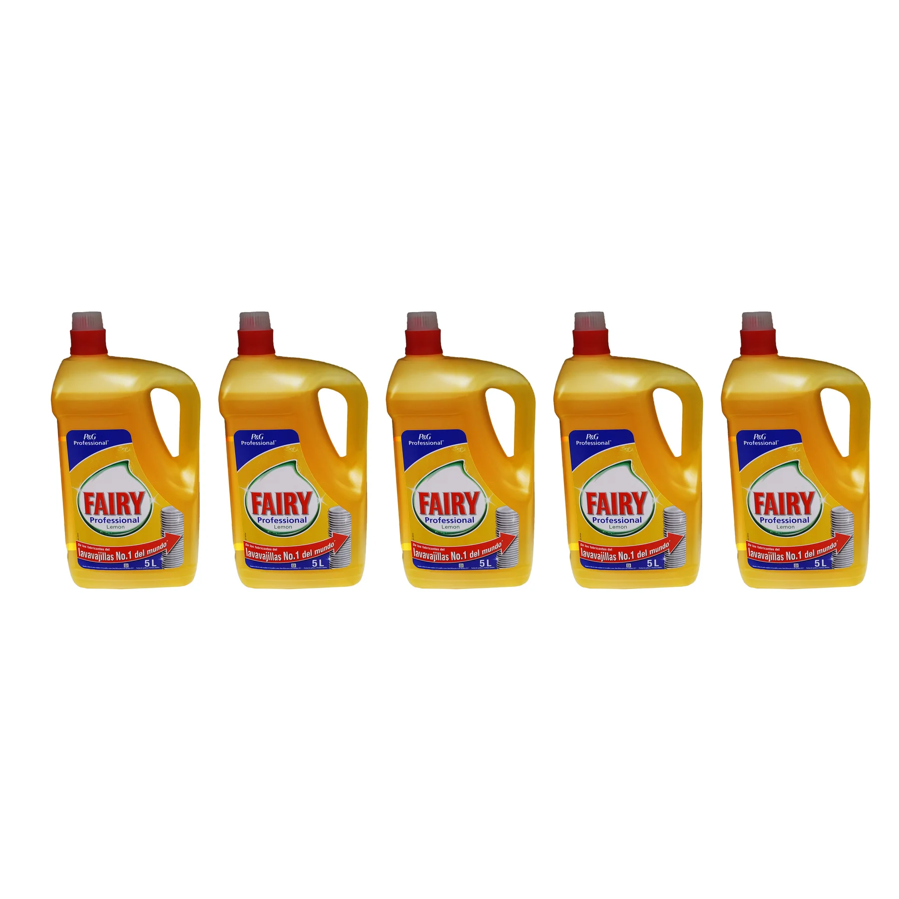 Fairy LEMON professional dishwasher #1 in the world (yellow) Pack 5 bottles 5L