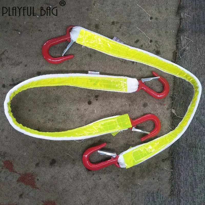 

PB Playful bag Hydraulic prop anti overturning belt Mine sling reflective anti overturning rope double hook reflective belt ZL83