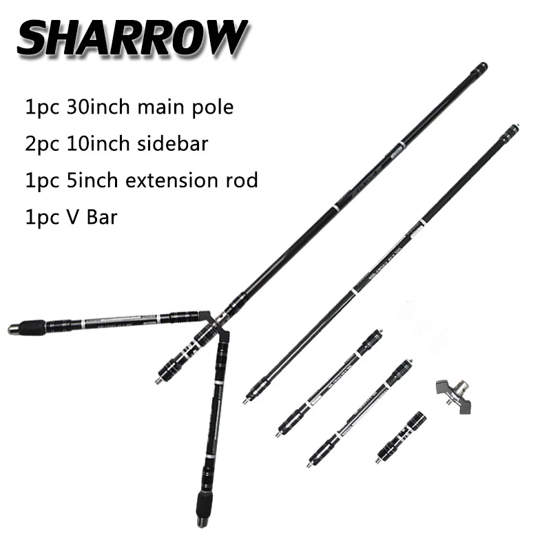 

1Set Archery Recurve Bow Carbon Stabilizer System Balance Rod Bow Damping Competition Stabilizer Shooting Hunting Accessories