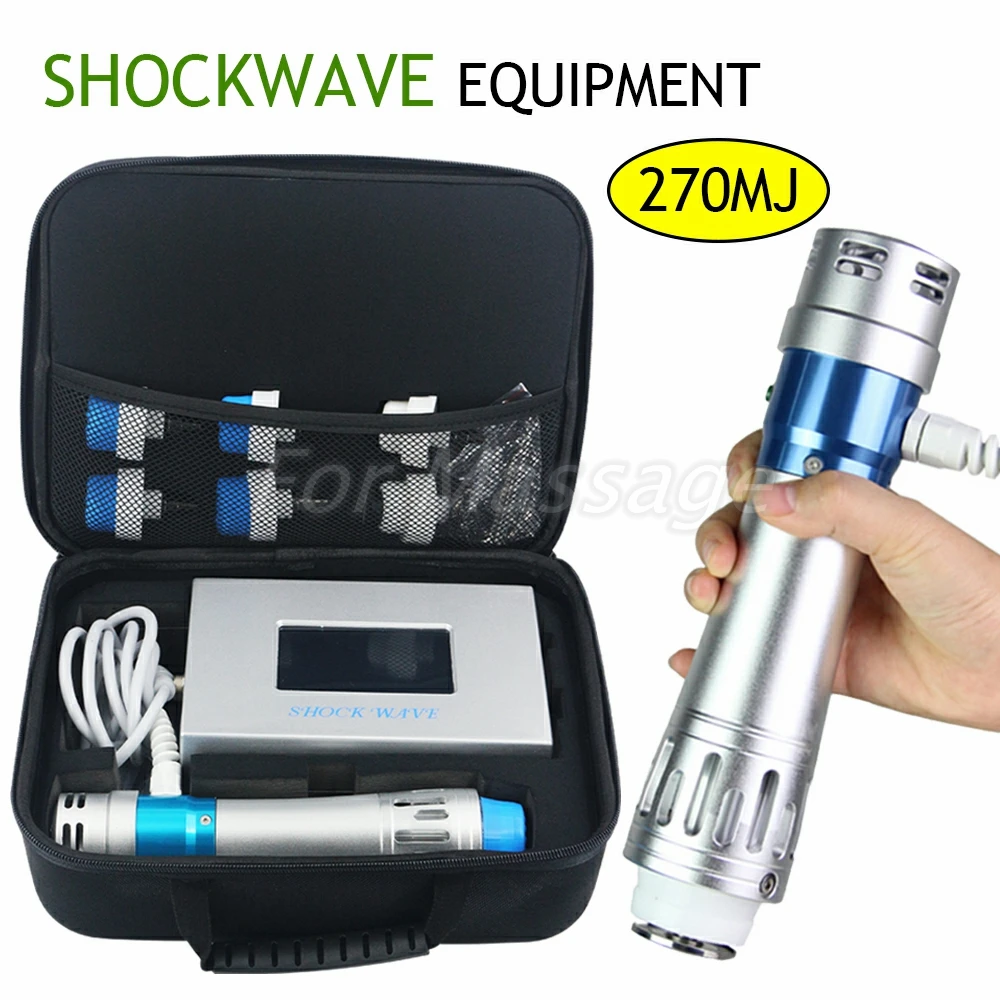 

2024 New Shockwave Therapy Machine Massage ED Treatment And Relieve Muscle Pain Portable 270MJ Massager Professional Shock Wave