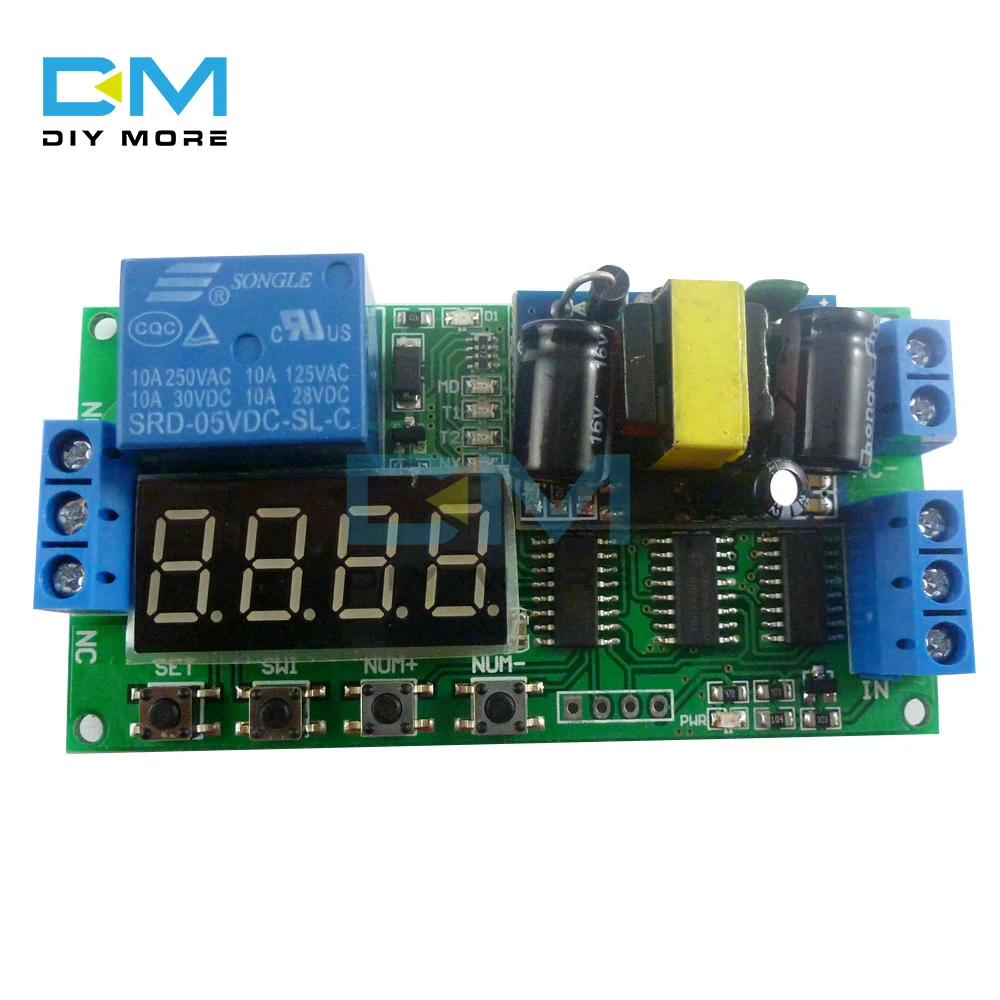 IO23B01 Ac 110V 220V Converter Multifunctionele Self-Lock Relais Plc Cycle Timer Module Vertragingstijd Schakelaar Board