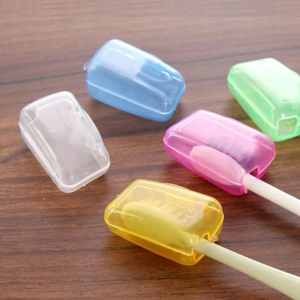 5Pcs/Lot Portable Toothbrush Head Cover Case For Travel Hiking Camping Toothbrush Box Brush Cap Case Support Bathroom Accessory