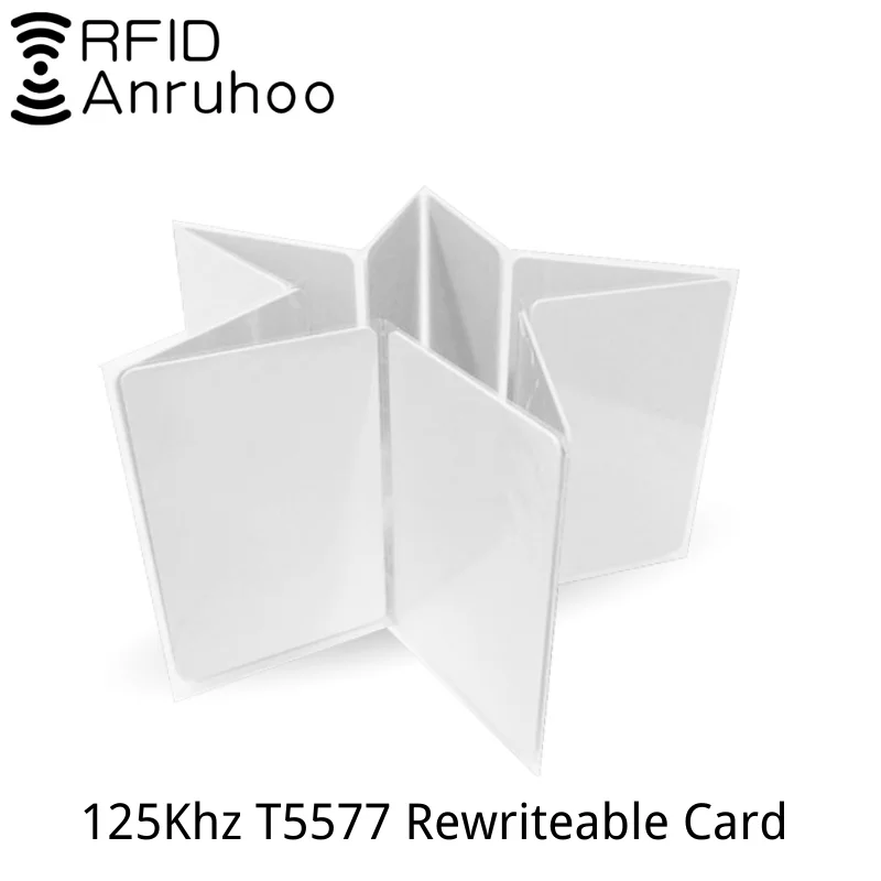 

100PCS RFID Smart Chip Card 125Khz Rewritable Access Control Key EM4305 T5577 Can Clone Copier Tag Token Keyfobs