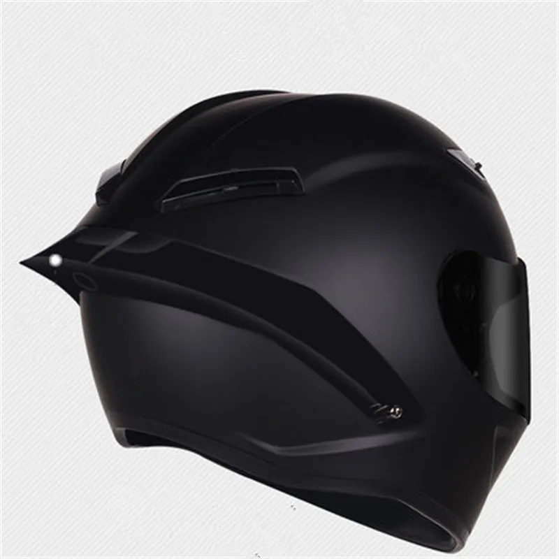 Volledige Gezicht Motorhelm Motocross Racing Met Regenboog Vizier Helm Casco De Moto Capacete Dot Goedgekeurd Kask Matte Black