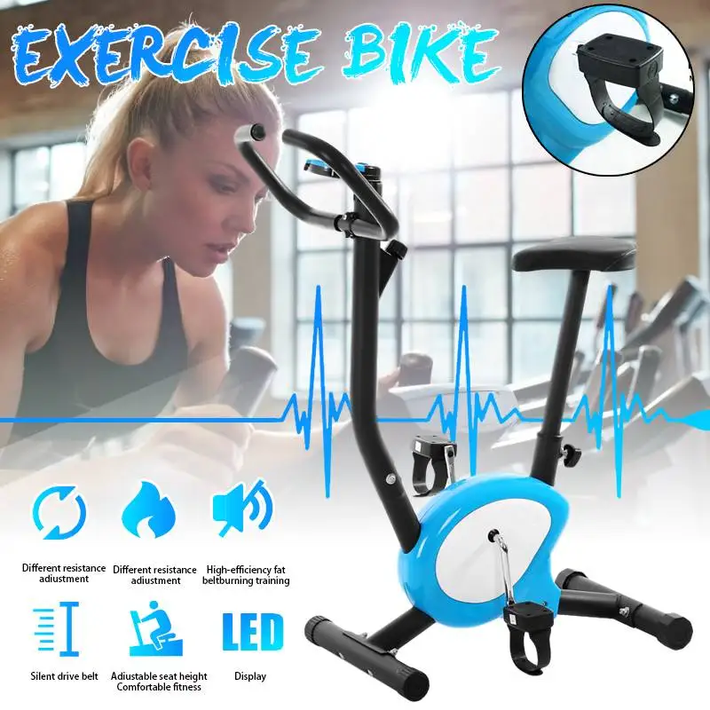 

Exercise Bike Stationary Bicycle with LCD Monitor Cardio Indoor Fitness Gym Cycling Exercise Bikes For Home Fitness Training