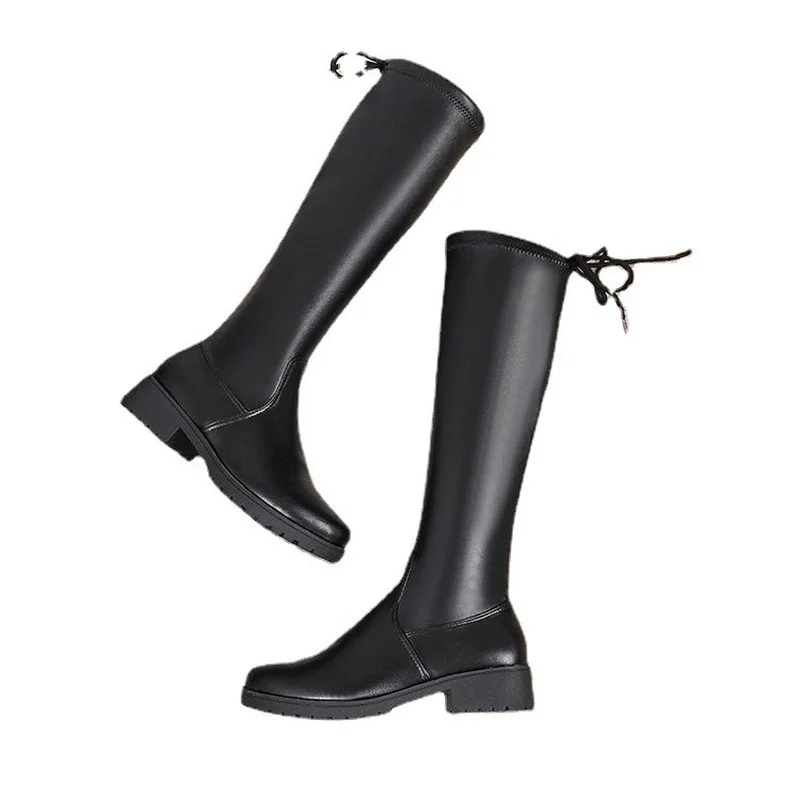 Luxury Fashion Women Long Boots Over The Knee Boots Ladies Autumn Winter Shoes Platform Fashion Woman Boots Slip On Boot