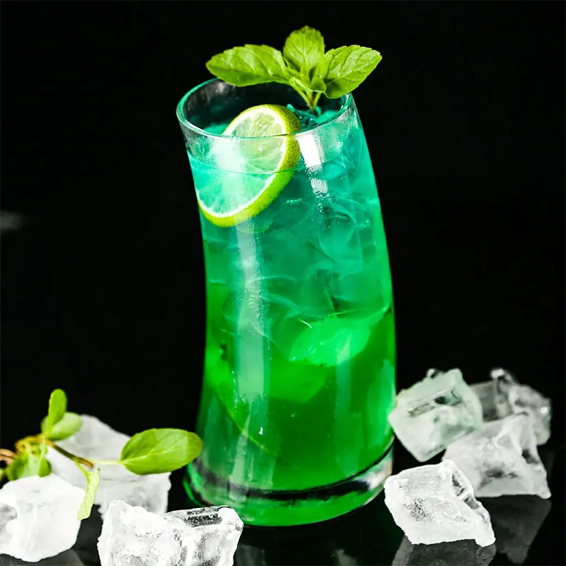 4PCS Creative Cocktail Glass Sailboat Shape Glass Drinking Glasses for Water, Juice, Beer, Wine, Whiskey, and Cocktails
