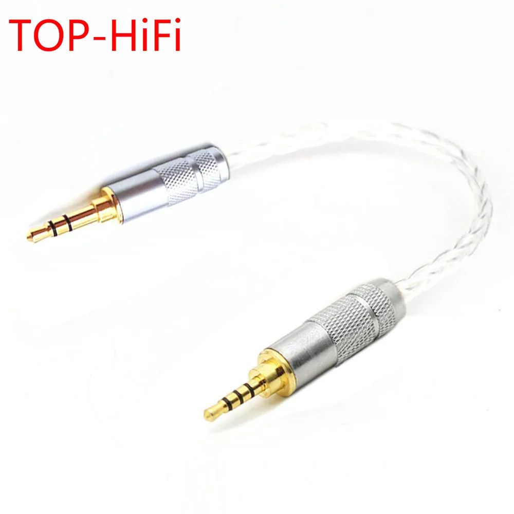 

TOP-HiFi 7N-OCC Silver Plated 2.5mm TRRS Balanced Male to 3.5mm Stereo Male Audio Adapter Cable 2.5mm to 3.5mm Cables