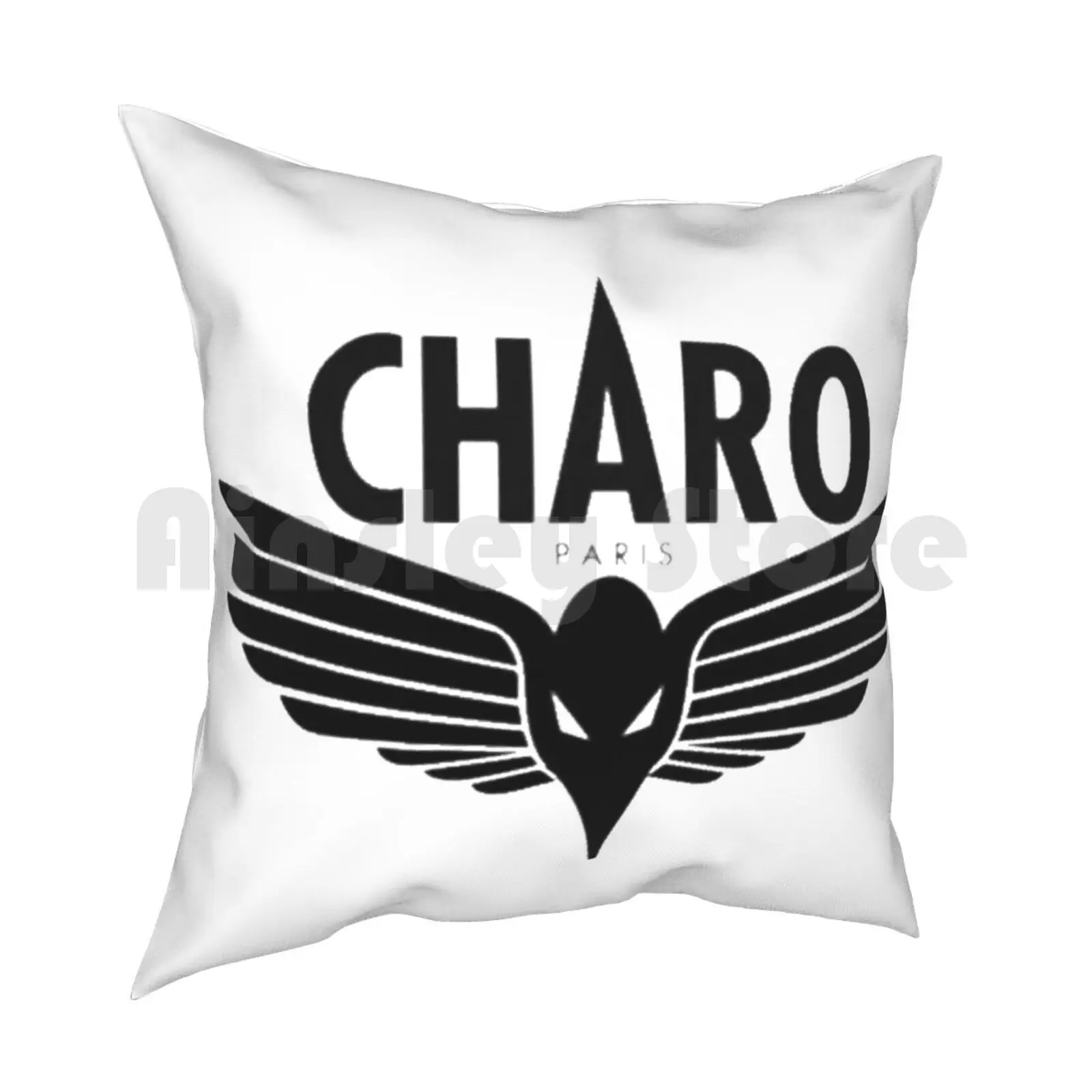 Charo-Niska Pillow Case Printed Home Soft Throw Pillow Rap Charo Niska Logo Cool New Paris Black Blitz Blitz38 Fun