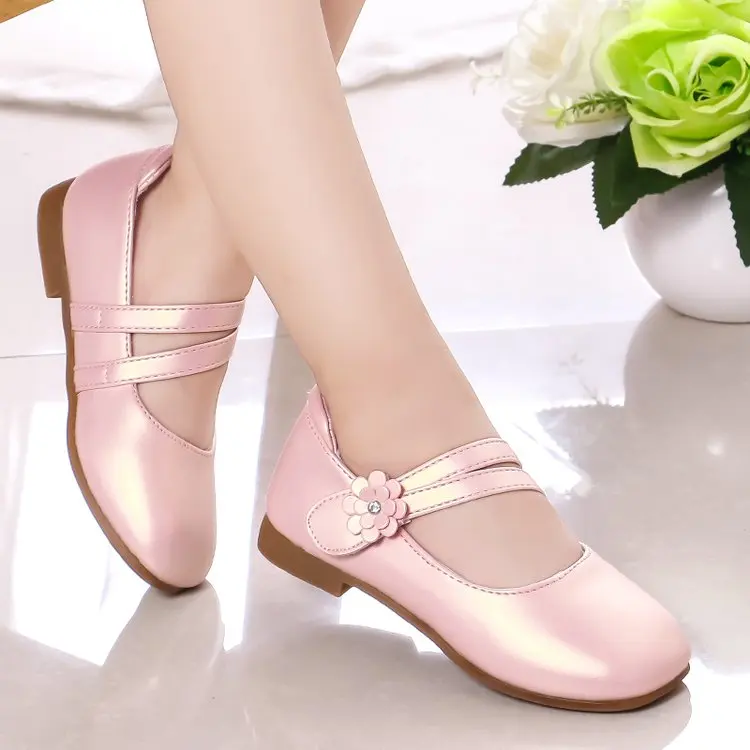 Mädchen Casual Wohnungen Mode Prinzessin Blume Mädchen Mary Janes Flache Weiche Mit Blumen Kinder Schuhe Für Hochzeit Party Geburtstag Süße – Detail 8