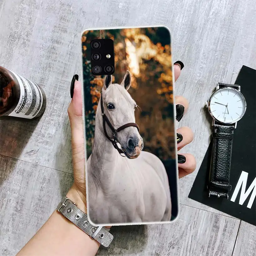 Horse Great Beauty Galloping Phone Case For Samsung Galaxy A51 A71 A41 A31 A21S A11 A01 A70 A50 A40 A30S A20E A20S A10S A6 A7 A8