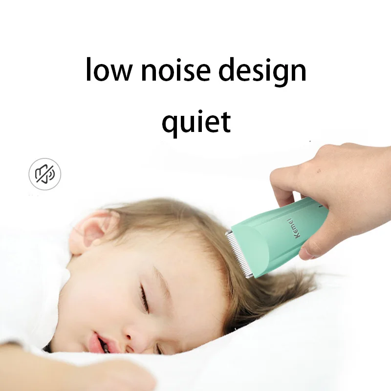 Kemei 811 Baby Hair Clipper Quiet Hair Trimmer for Kids and Children Waterproof Rechargeable Cordless Haircut Kit Ceramic Blade - Image 3