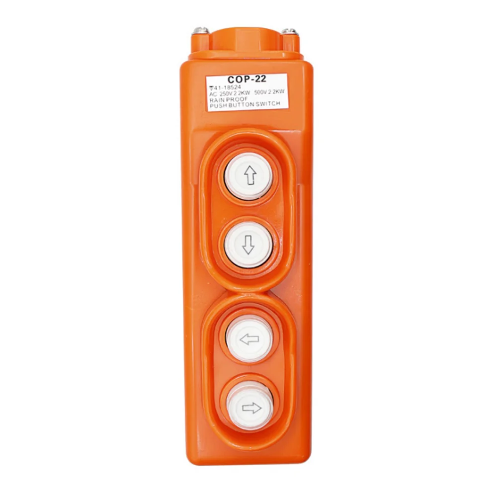 1PC Rainproof 4 Way Hoist Pendant Control Station Push Button Switch COP-22