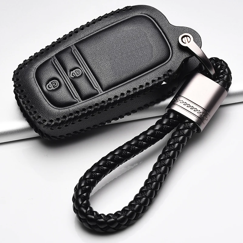 Top Layer Leather Key Cover Car Key Case For Toyota Chr C-hr Land Cruiser 200 Avensis Auris Corolla Smart Keychain Shell