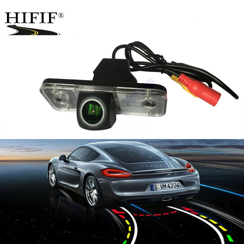 175 Degree 1080P Fisheye Car Reverse Rear View Camera For Hyundai Santa Fe IX45 2001 2002 2003 2004 2005 2006 2007 2008 - 2012