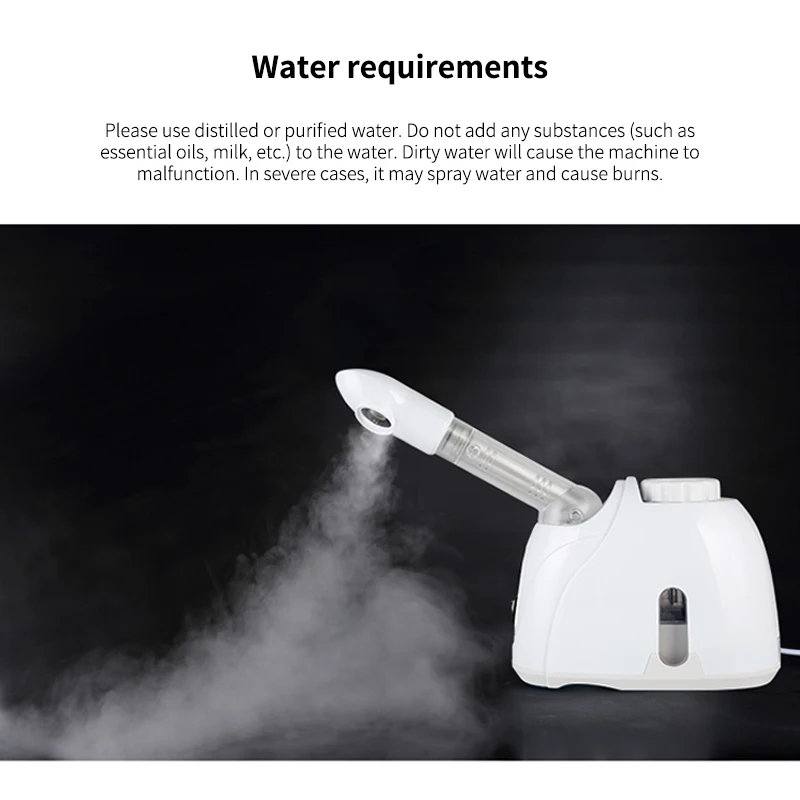 Facial Steamer Nano Ozone Facial Vaporizer Facial Ozonium Steam Skin Care Gentle Humidifier Face Steamer Beauty Spa Vaporizador