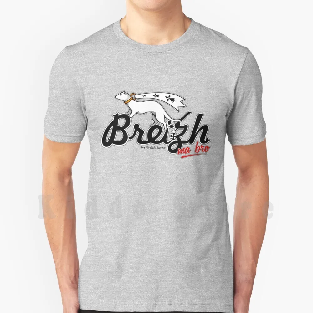 Breizh My Bro T Shirt Print For Men Cotton New Cool Tee Breizh My Bro Breizh Britain Ermine Breizh Korser Brittany Breton Bzh