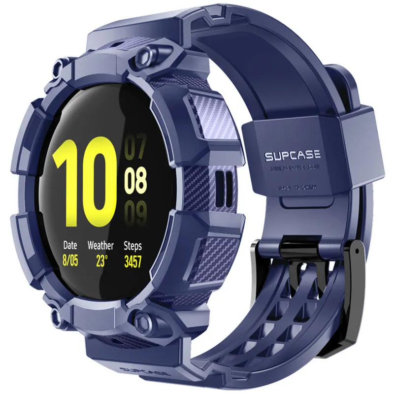 Case For Samsung Galaxy Watch Active 2 (44mm) SUPCASE UB Pro Rugged Protective Cover with Strap Bands For Galaxy Watch Active 2