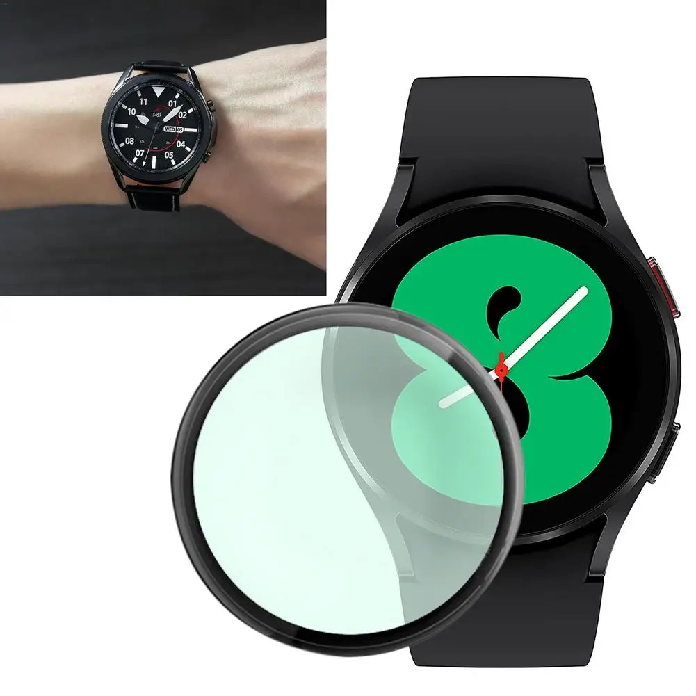 ثلاثية الأبعاد لينة حامي الشاشة لسامسونج غالاكسي ساعة 4 44 مللي متر 40 مللي متر لينة فيلم لسامسونج Watch4 الكلاسيكية 42 مللي متر 46 مللي متر كامل فيلم الغلاف